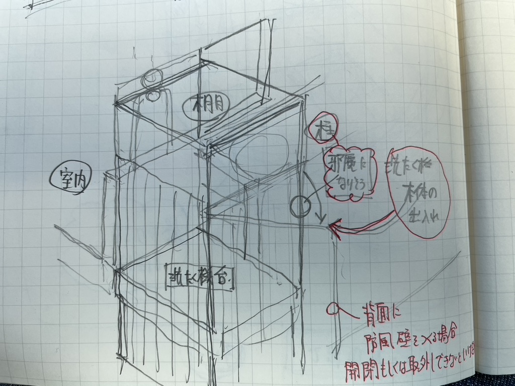 外置き洗濯機検討スケッチ２