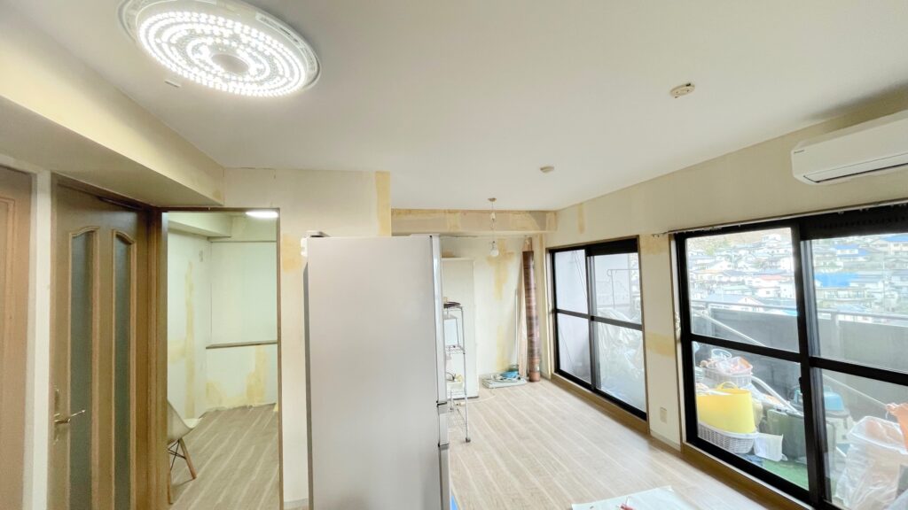 住みながらマンションリノベ　風景