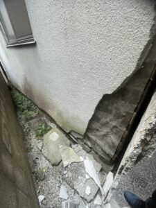 モルタル外壁の剥離
