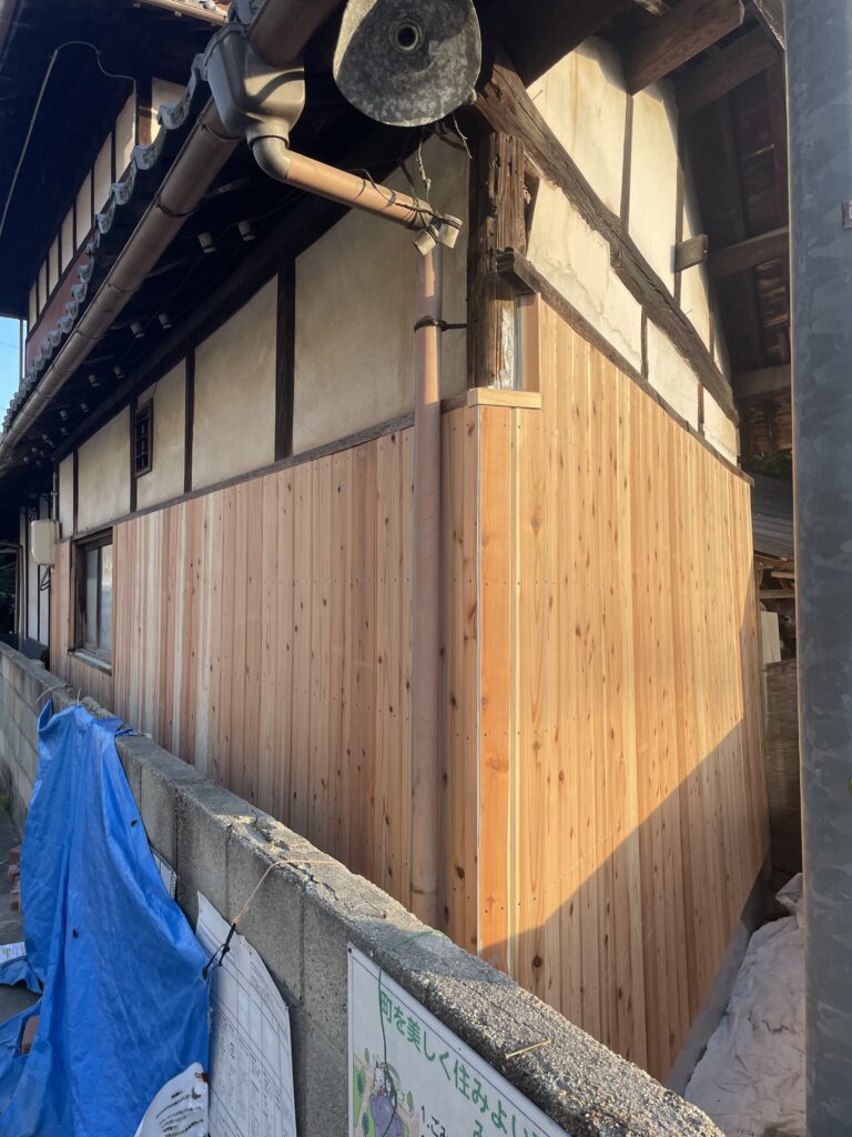 板張り終了時点